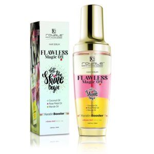 ROYALE HAIR SERUM FLAWLESS MAGIC OIL- COCONUT & ROSE PETAL & MARULA OILS-KERATIN